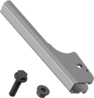 RF sada ruční páky k uzamykání ramene RUF R919 - střbrná